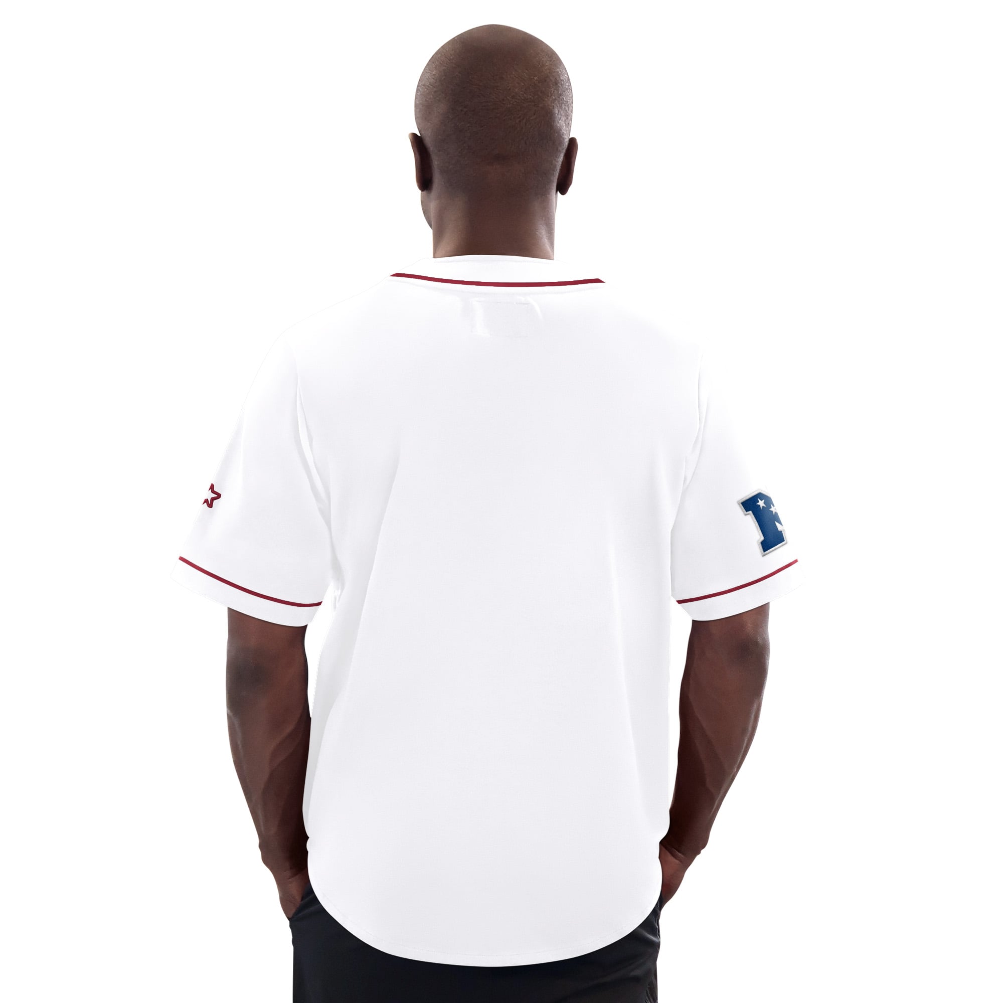 Men's Starter  White Washington Commanders Relay Full-Button Baseball Jersey